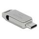 DeLOCK Pendrive USB-C + Typ-A 5 Gbps 64 GB - metalowa obudowa