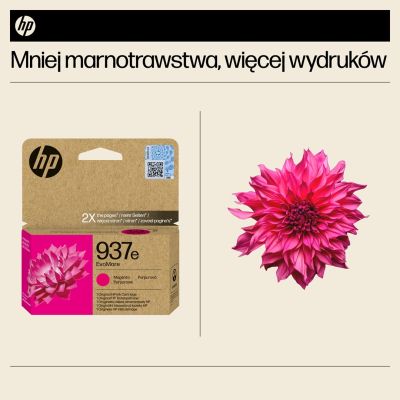 3. HP Oryginalny purpurowy tusz 937e EvoMore