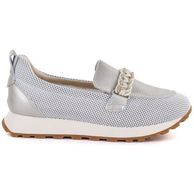 2. Skórzane półbuty damskie sportowe lordsy złote Cambell  19392