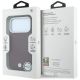 8. Etui BMW Sign Inclined Deboss Letters MagSafe na iPhone 17 Pro / 18 Pro - bordowe