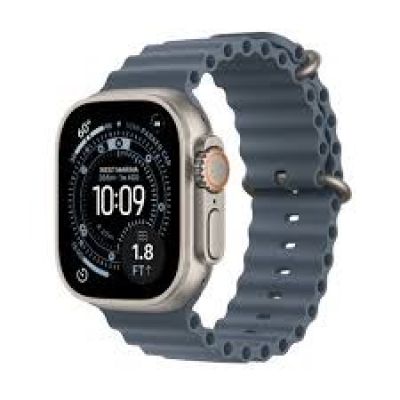Apple Watch Ultra 3Â GPS + CellularÂ 49mmÂ Natural Titanium Case with Anchor Blue Ocean Band
