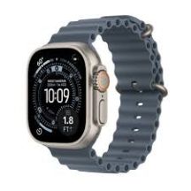 Apple Watch Ultra 3Â GPS + CellularÂ 49mmÂ Natural Titanium Case with Anchor Blue Ocean Band