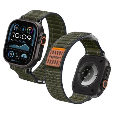 Pasek Spigen WBF0 na Apple Watch 44 / 45 / 46 / 49 mm - zielony