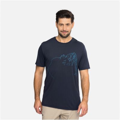 3. T-shirt męski VIKING Morain Bamboo Man granatowy
