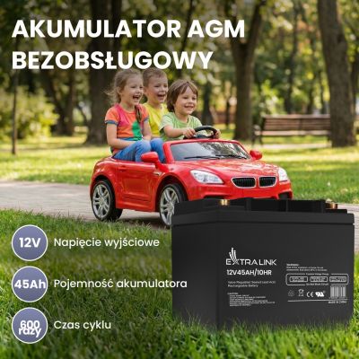 21. EXTRALINK AKUMULATOR BATTERY ACCUMULATOR AGM 12V 45