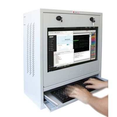 4. TECHLY SZAFA NA KOMPUTER PC PRZEMYSŁOWY 22"