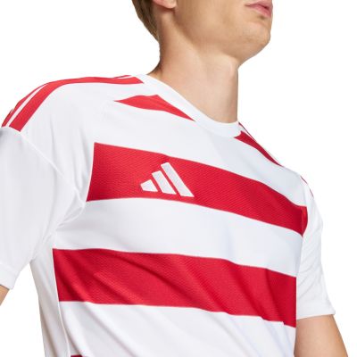 5. Koszulka męska adidas Hooped 26 Jersey biało-czerwona KF3388