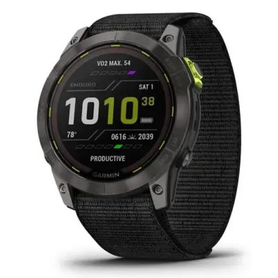 8. Zegarek sportowy Garmin Enduro 2 Solar Black Carbon Gray DLC Ti Ultrafit Band 010-02754-01