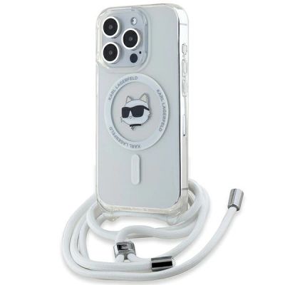 Etui Karl Lagerfeld IML Choupette Head & Cord MagSafe na iPhone 14 Pro Max - przezroczyste