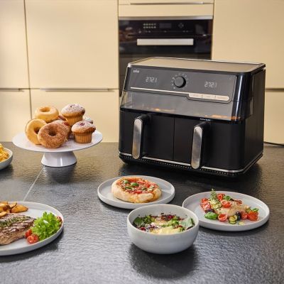 9. Braun TwinCook 5 Podwójny 10 l Autonomiczny 2800 W Frytkownica na gorące powietrze Czarny
