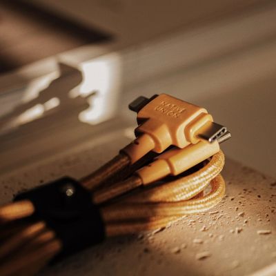 10. Kabel Native Union Duo (USB-C do USB-C/Lightning), Zielony, USB C, USB C/Lightning, 1.5 m, Męski, Męski
