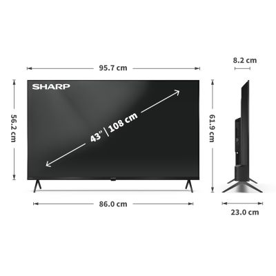 8. Sharp 43HL4265E Telewizor 109,2 cm (43") 4K Ultra HD Smart TV Wi-Fi Czarny