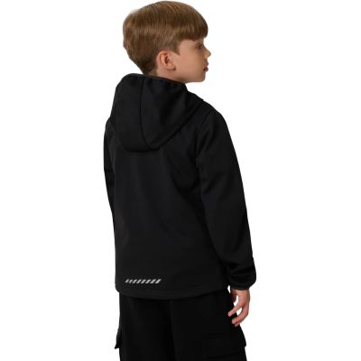 3. Kurtka dla chłopca 4F softshell M598 głęboka czerń 4FJWAW26TSOFM598 20S