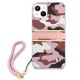 3. Etui Guess Camo Strap Collection na iPhone 13 mini - różowe