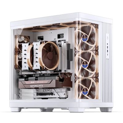 5. Jonsbo TK-4 Gehäuse, Midi-Tower, ATX, Tempered Glass - weiß