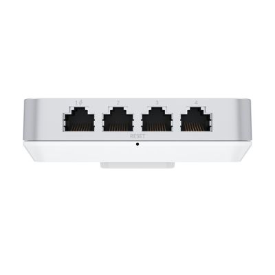 20. Access Point Wi-Fi 6 Ubiquiti UniFi U6 In-Wall 2.4GHz(2x2)/5GHz(4x4)/6GHz(–) PoE+/PoE 4x1G 1x2,5G