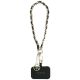 2. Pasek Guess Saffiano Chain 4G Charm - czarny