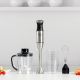 2. Blender ręczny z akcesoriami Taurus 1500W (choper, trzepaczka,stalowa końcówka, miarka)