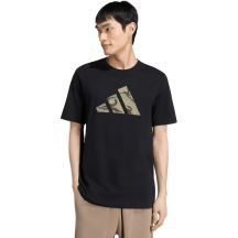 Koszulka męska adidas Camo Three Bar Logo Graphic czarna KT1686