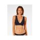 8. Biustonosz kąpielowy RIP CURL Premium Surf Deep V czarny