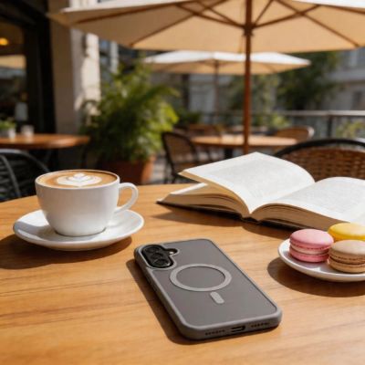 7. Etui Tech-Protect Magmat MagSafe na Samsung Galaxy A57 5G - szare matowe