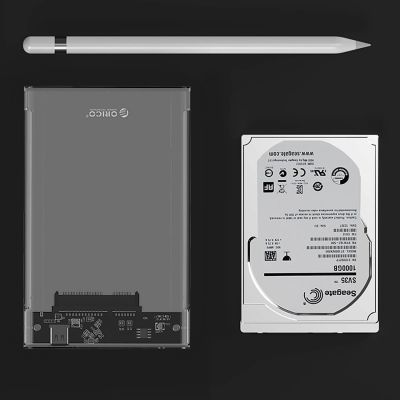 4. Kieszeń dyskowa Orico 2139C3 2,5" HDD/SSD USB-C 5Gb/s - przezroczysta