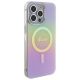 4. Etui Guess IML Iridescent MagSafe na iPhone 15 Pro - różowe