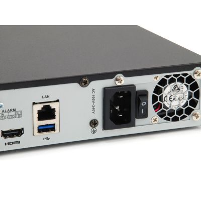 4. Rejestrator sieciowy LevelOne 8-kanałowy/ 2xHDD/ 8MP/GEMINI