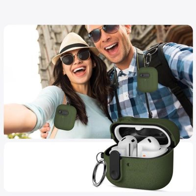 5. Etui Tech-Protect Slim Hook na Samsung Galaxy Buds 3 / 3 FE / 3 Pro - zielone