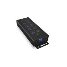 ICY BOX IB-HUB1703-QC3 USB 3.2 Gen 1 (3.1 Gen 1) Type-B 5000 Mbit/s Czarny