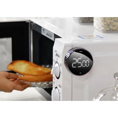 17. Baseus Heyo obrotowy minutnik czasomierz elektroniczny timer czarny (ACDJS-01)