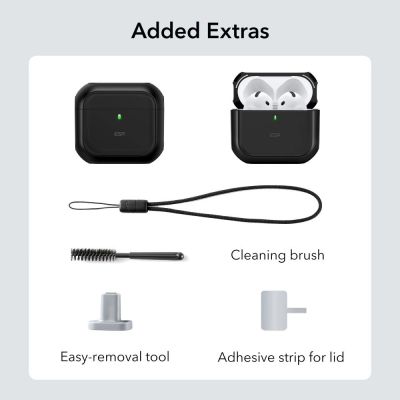 8. Etui ESR Orbit Halolock MagSafe na Apple AirPods 4 - czarne