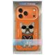 7. Etui Nimmy Glasses Cool Dog na iPhone 17 Pro Max - pomarańczowe