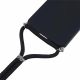 4. Etui na Samsung Galaxy A17 5G / A17 4G z wyściółką z włókna i paskiem crossbody - czarne