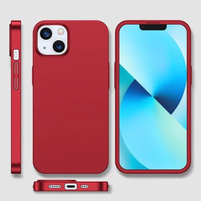 7. Joyroom 360 Full Case etui pokrowiec do iPhone 13 obudowa na tył i przód + szkło hartowane czerwony (JR-BP927 red)