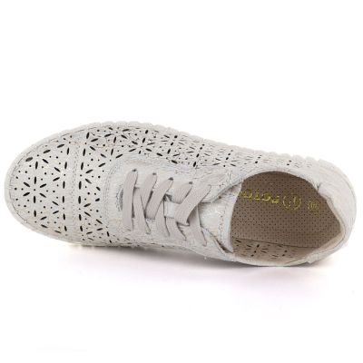 3. Półbuty damskie ażurowe złote Potocki JE19437