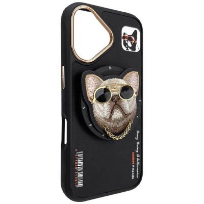 5. Etui Nimmy Glasses Cool nag MagSafe na iPhone 16 - czarne