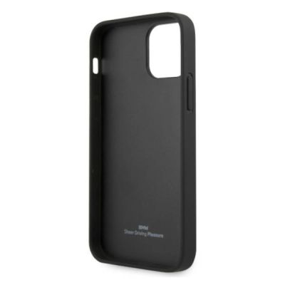 7. Etui BMW Leather Deboss na iPhone 12 / iPhone 12 Pro - czarne