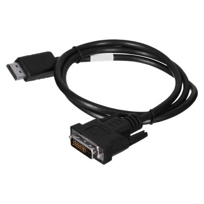 2. Kabel Lanberg CA-DPDV-10CU-0010-BK (DisplayPort M - DVI-D M; 1m; kolor czarny)
