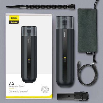 26. Odkurzacz samochodowy 6000Pa 80W Baseus A2Pro - biały