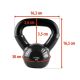 8. Kettlebell żeliwny Black HMS KNV04