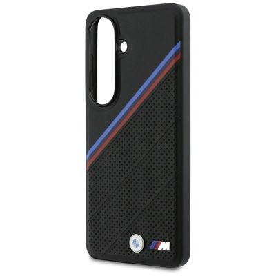 6. Etui BMW Tricolor Metal Logo MagSafe na Samsung Galaxy S26 - czarne