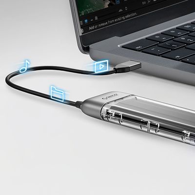 6. Kieszeń dyskowa Orico TXM2-C3 M.2 NVME USB-C 3.2 10Gb/s - szara