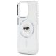 6. Etui Karl Lagerfeld IML Metal Karl Head MagSafe do iPhone 15 Pro Max biały