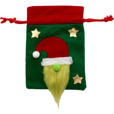 2. ŚWIĄTECZNY WORECZEK NA PREZENT Z MIKOŁAJEM 15x20CM