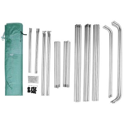 15. SZKLARNIA TUNEL OGRODOWY 200x350x200CM PE KONSTRUKCJA STAL ZIELONA