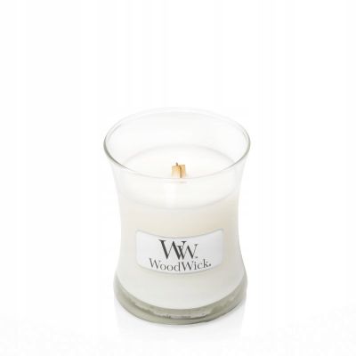 2. Świeca mała WHITE TEAK WOODWICK
