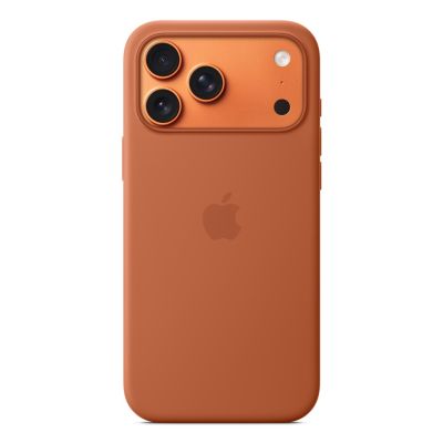 Silikonowe etui Apple iPhone 17 Pro Max z MagSafe (terakota)