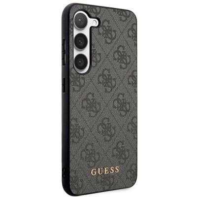4. Etui Guess 4G Metal Gold Logo na Samsung Galaxy S23 - szare