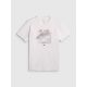 6. T-shirt regular z nadrukiem męski 4F 4FRSS26TTSHM4039-10S